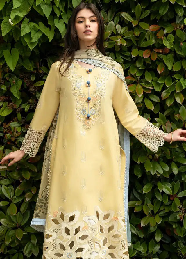 Heavy Embroidered Lawn 3pc