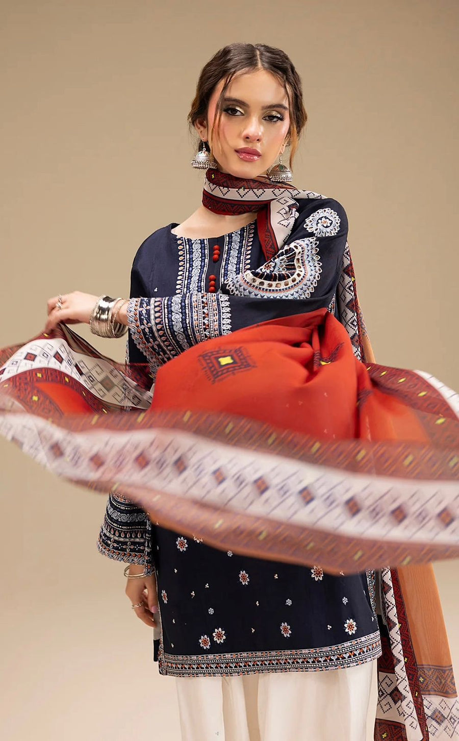 JAZMINE-HEAVY EMBROIDERED DHANAK 3pc (SL-1655)