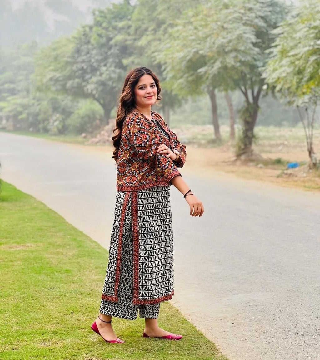 USWA ZIA PRINTED SWISS LAWN 3pc