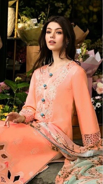 Heavy Embroidered Lawn 3pc