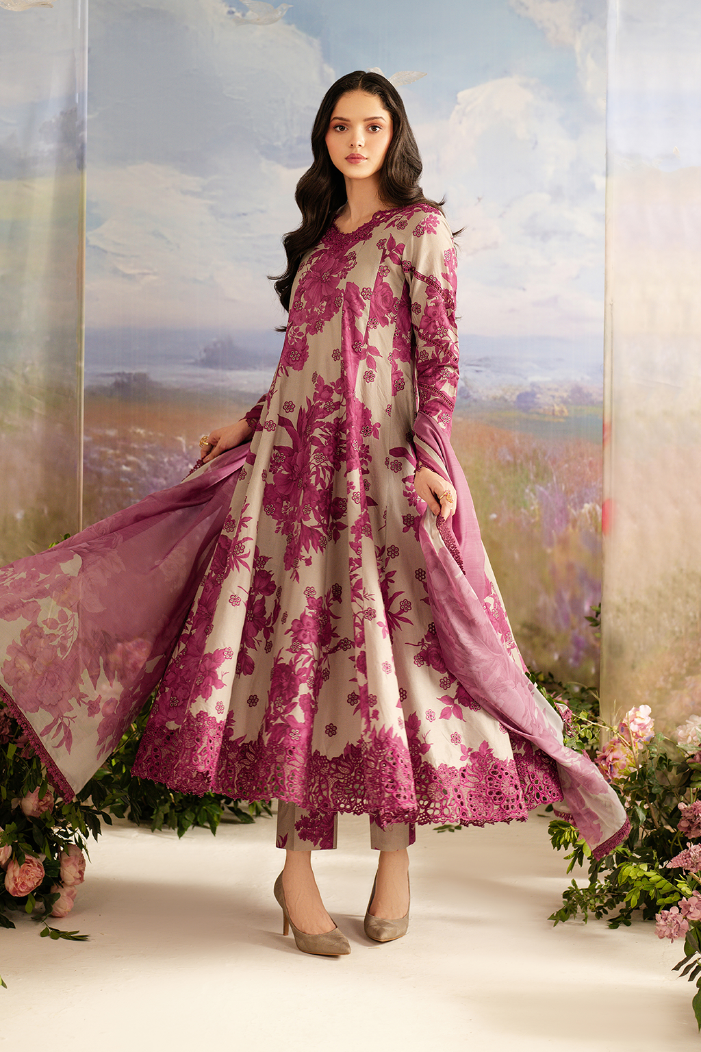Iznik Lawn Embroidered Print 3pc SL-3276