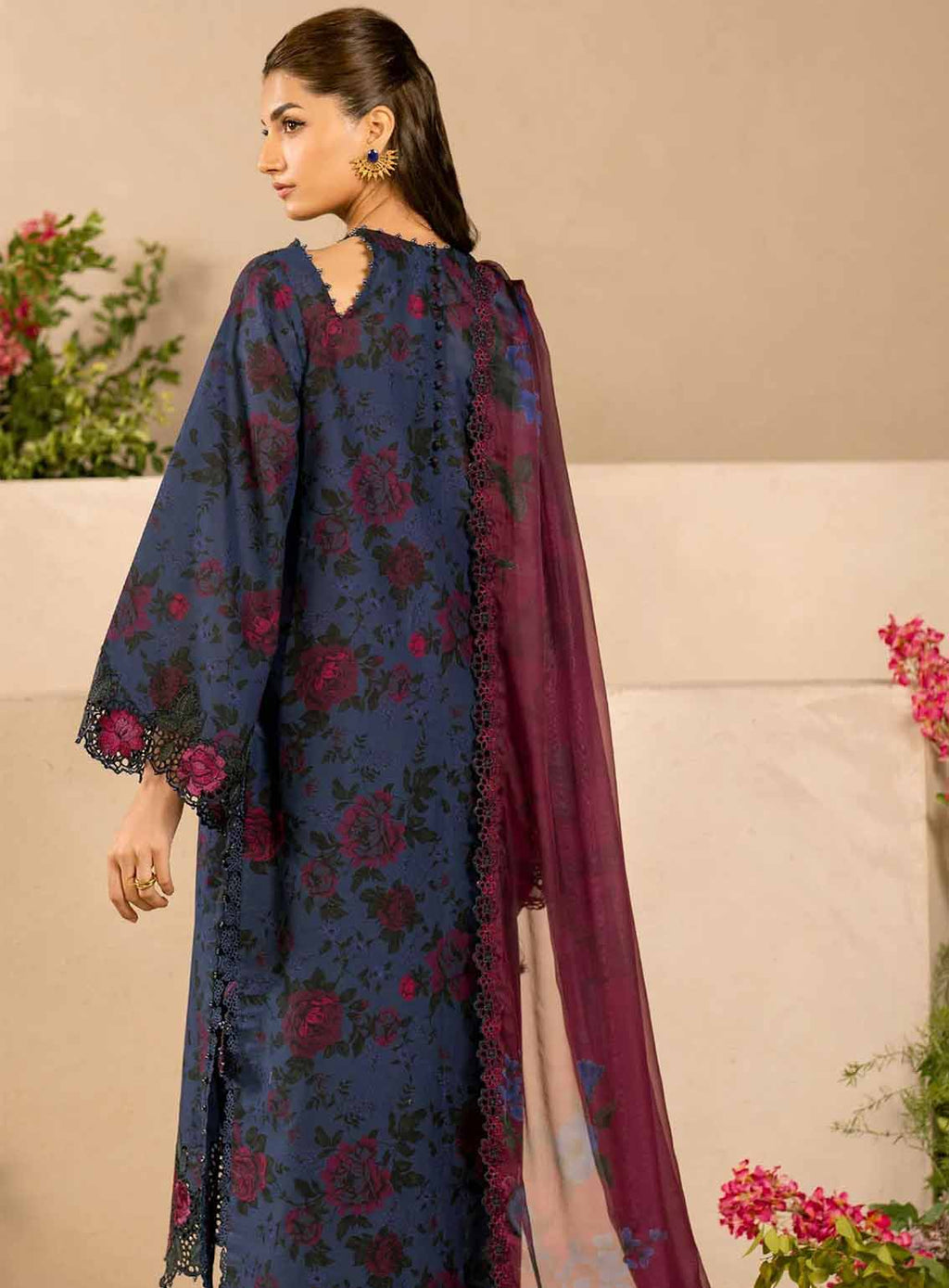 IZNIK PRINT LAWN EMBROIDERED 3pc SL-2512