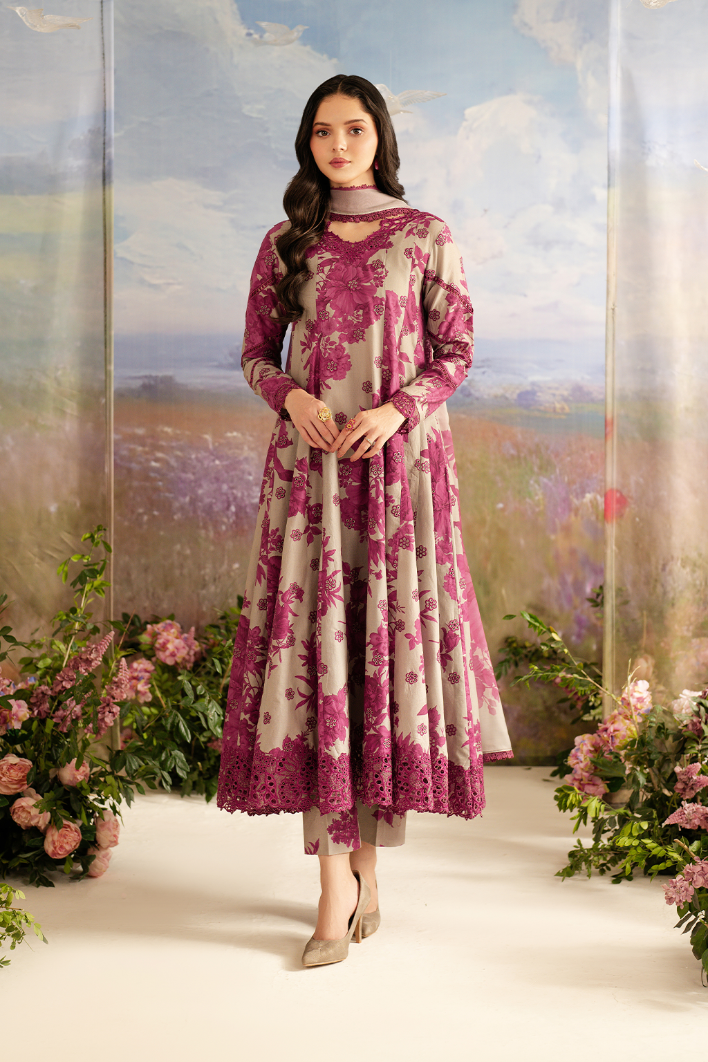 Iznik Lawn Embroidered Print 3pc SL-3276