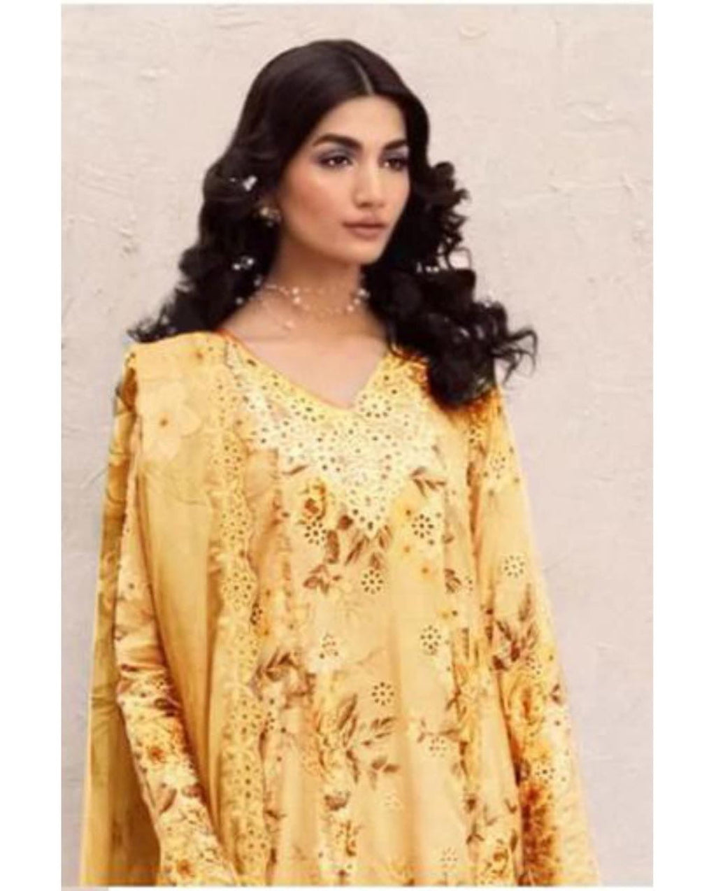 IZNIK-LUXE-DAMAN LASER KARI LINEN UNSTICHED 3PC (SL-423)