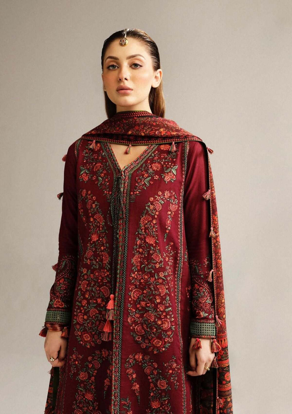 Heavy Embroidered Lawn 3pc