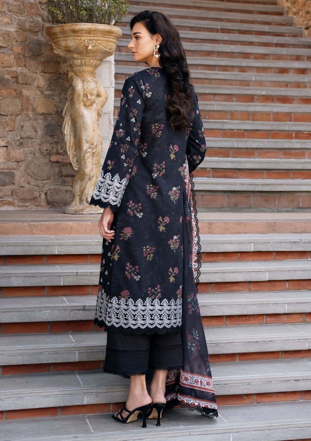 Afrozeh Print Embroidered Lawn 3pc