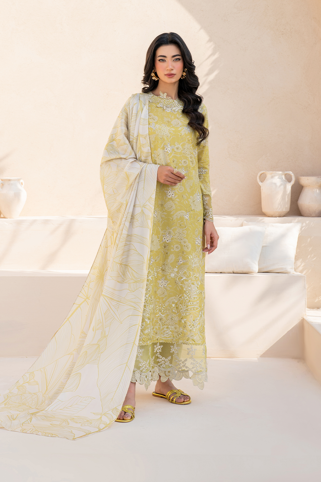 IZNIK Lawn Print Embroidered SL-3298