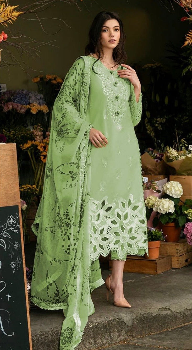 Heavy Embroidered Lawn 3pc