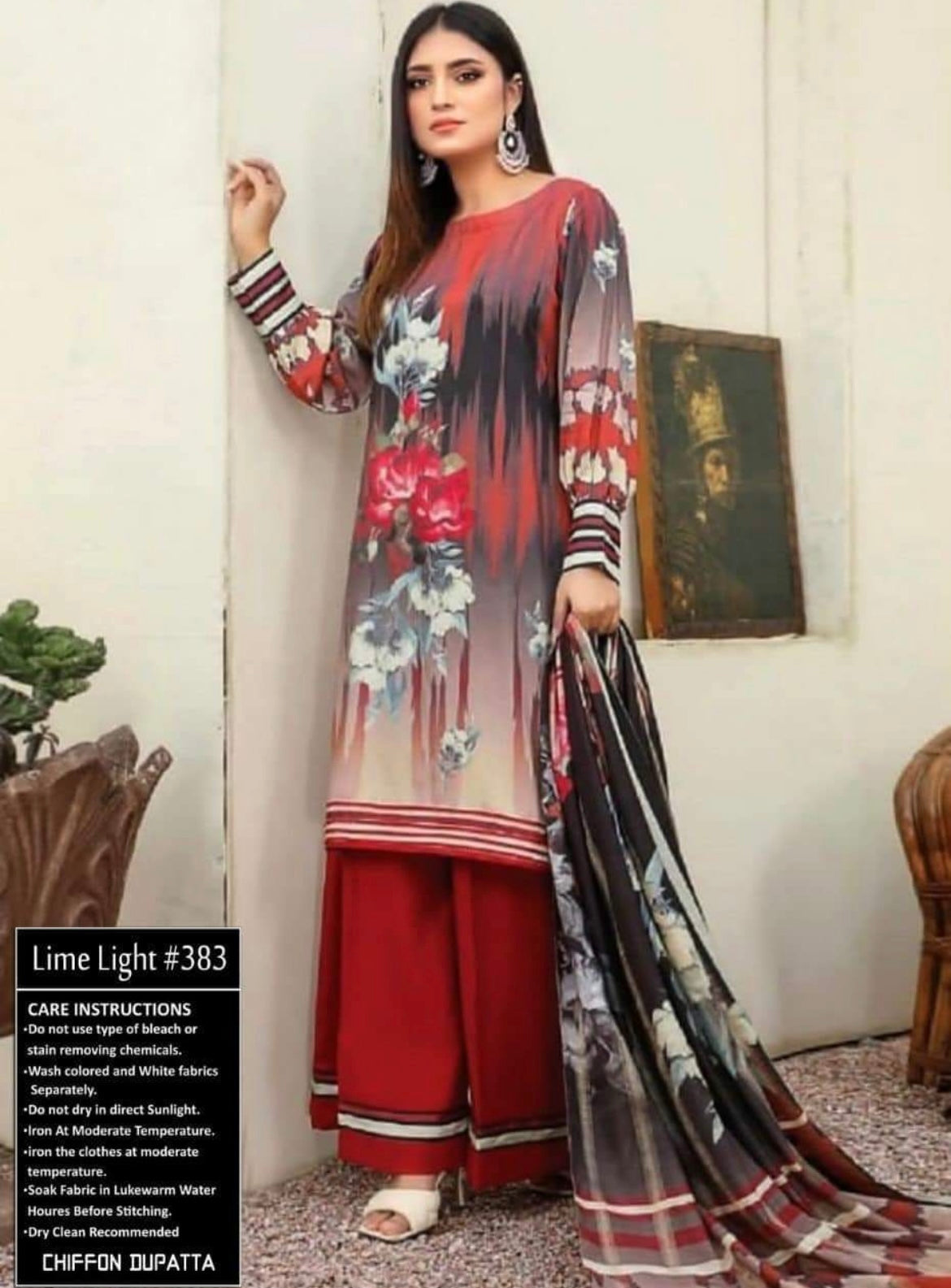 Premium Lawn Neck Embroidered