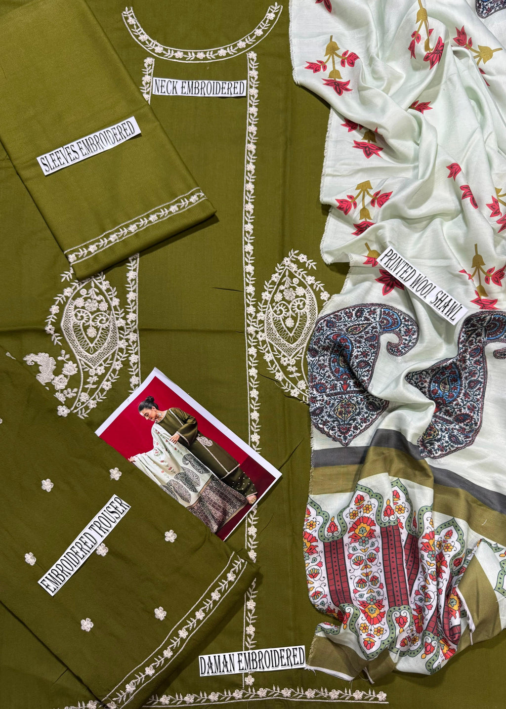 URGE-HEAVY EMBROIDERED DHANAK WINTER COLLECTION UNSTICHED 3PC (SL-0619)