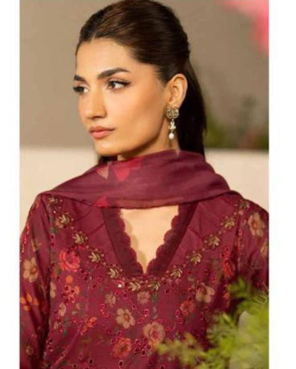 IZNIK LUXE DAMAN LASER KARI LINEN UNSTICHED 3PC (SL-4287)