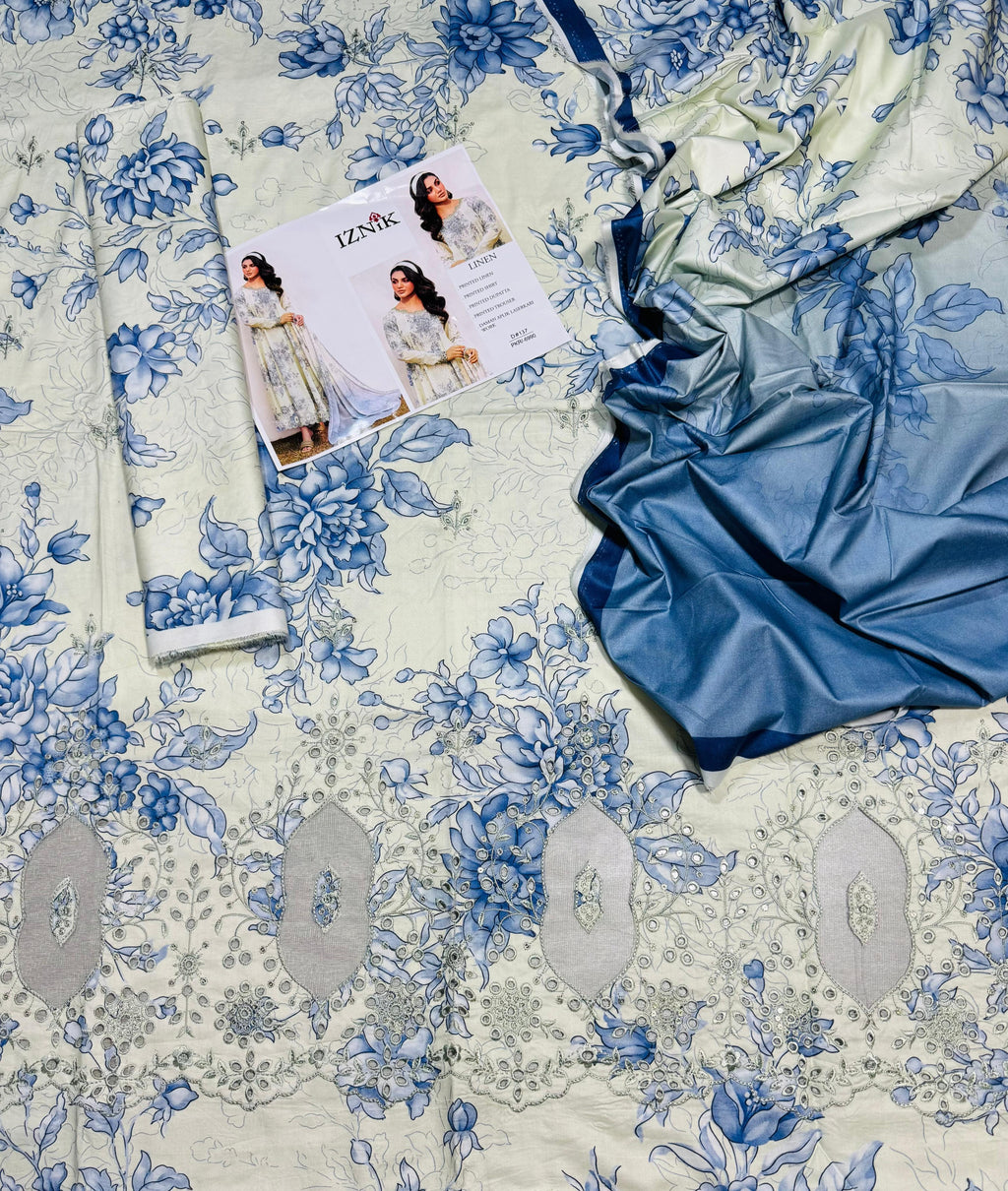 Iznik Daman LaserKari Linen 3pc