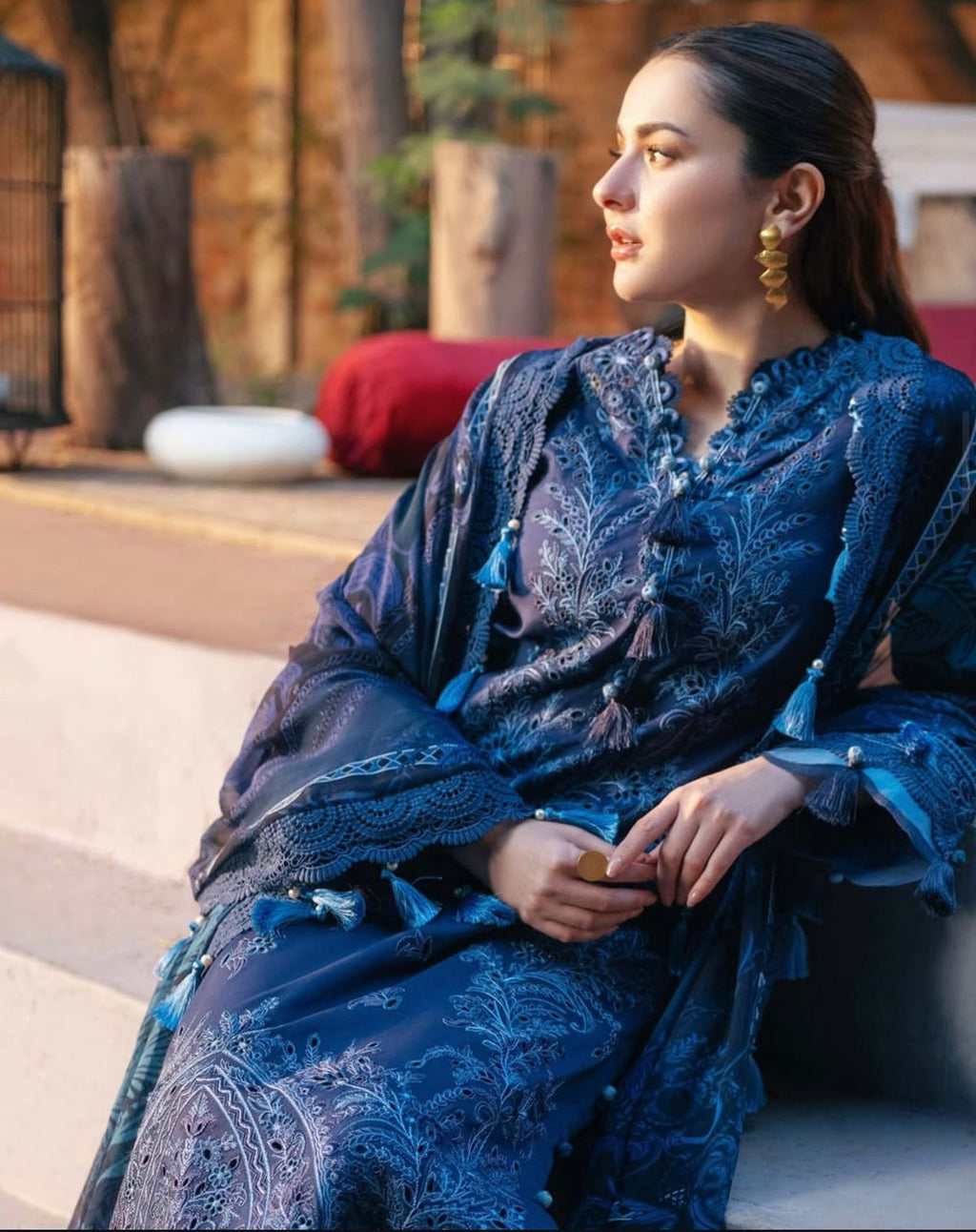 JADE OMBRE X HANIA HEAVY EMBROIDERED DHANAK UNSTICHED 3PC (AC-20696)