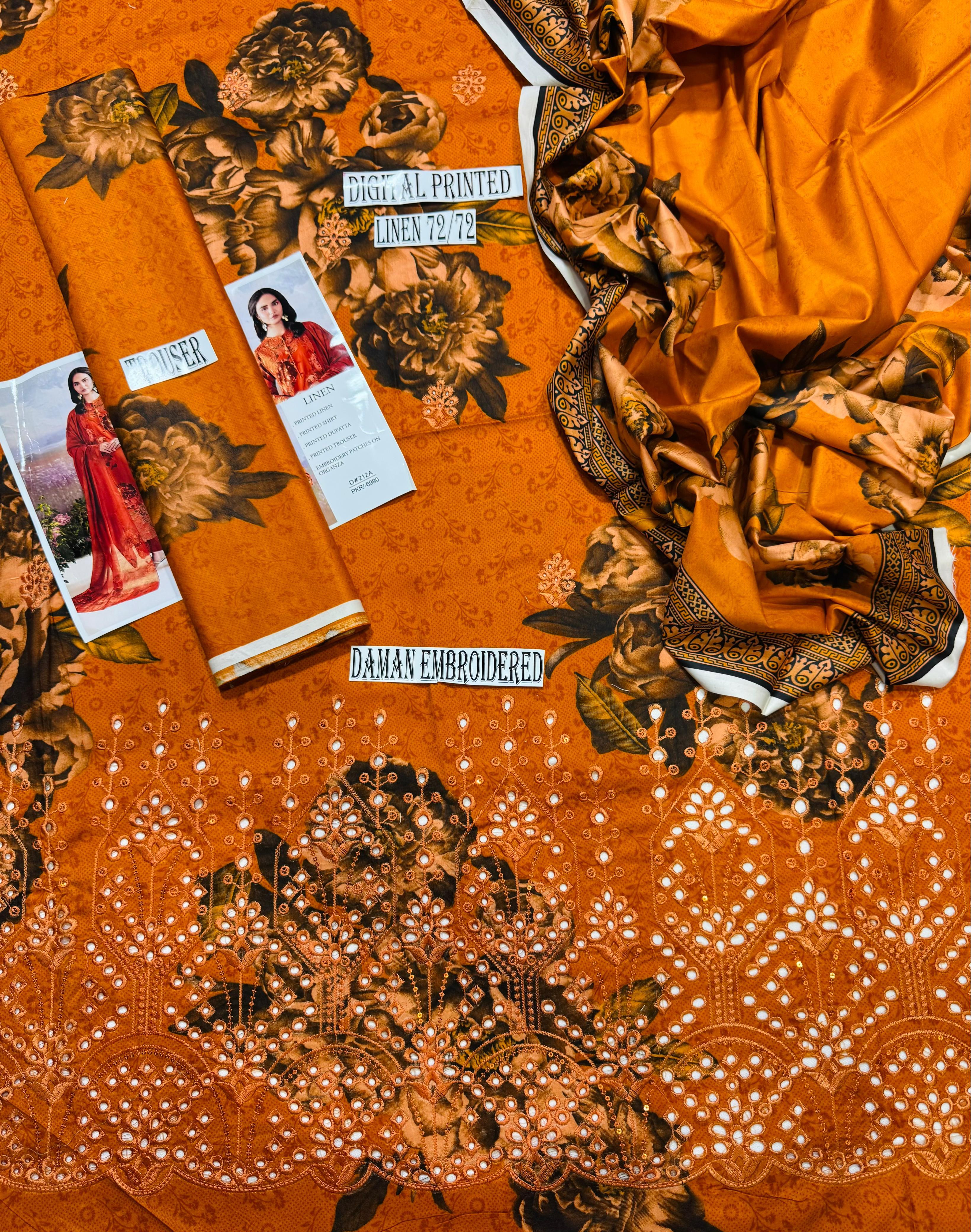 Iznik Daman LaserKari Linen 3pc