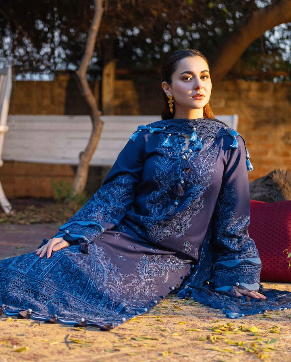 JADE OMBRE X HANIA HEAVY EMBROIDERED DHANAK UNSTICHED 3PC (AC-20696)