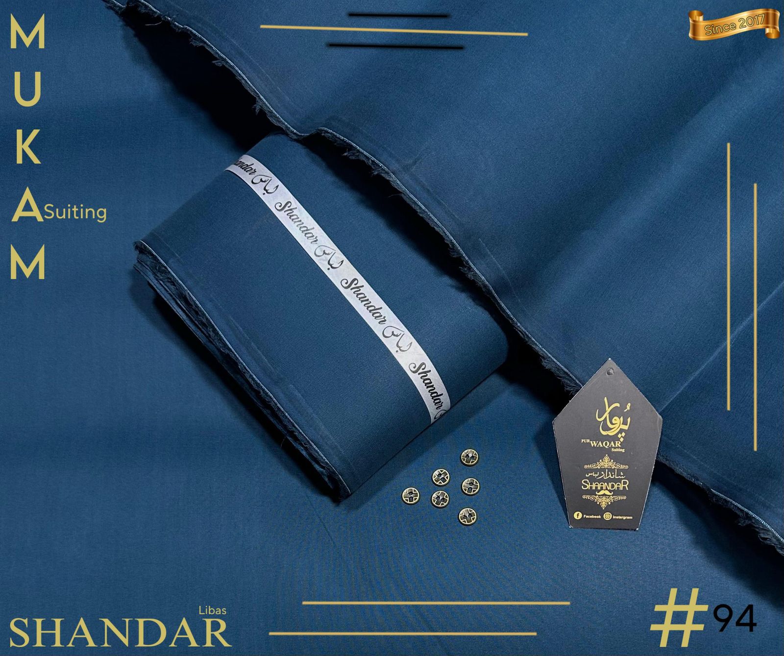 Mukam Suiting By Shandar Libas (zinc)