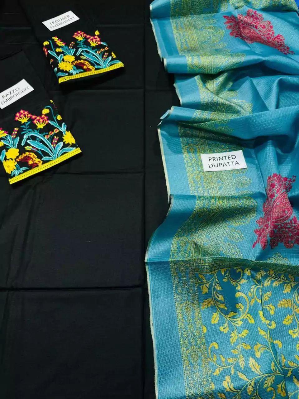 BEAUTIFUL ASLING DHANAK EMBROIDERED 3PC