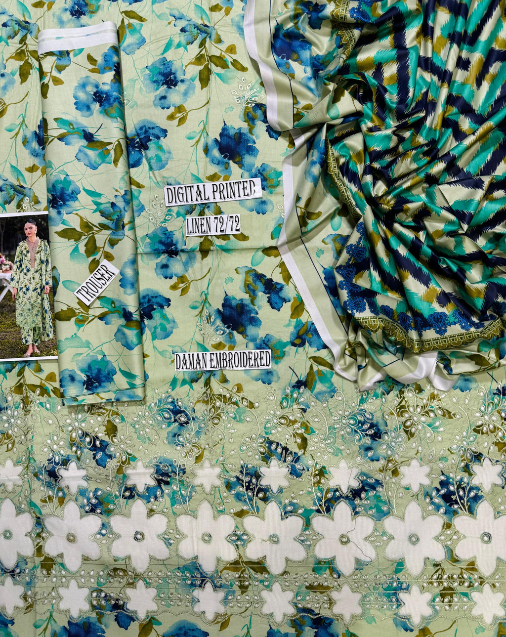 Iznik Daman LaserKari linen 3pc