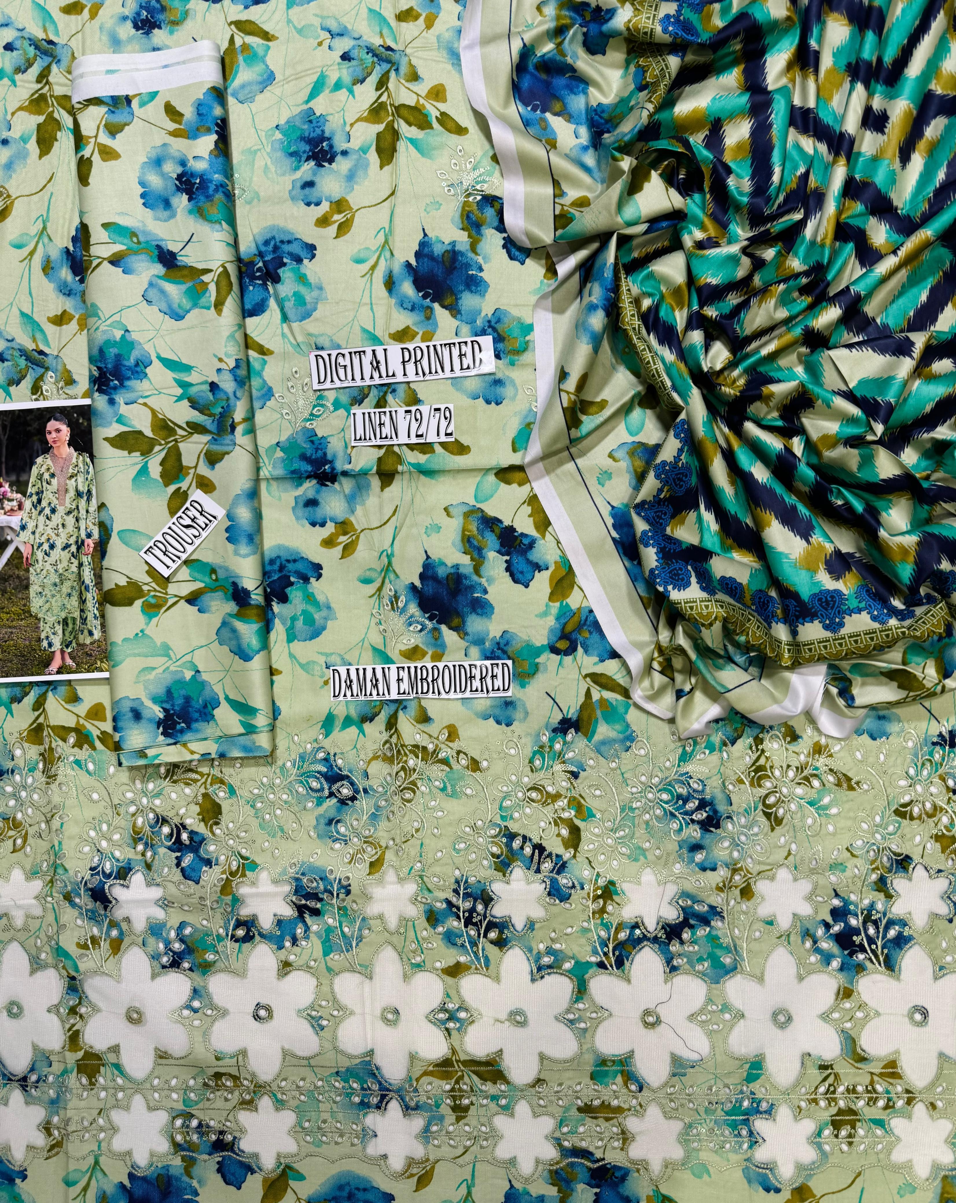 Iznik Daman LaserKari linen 3pc