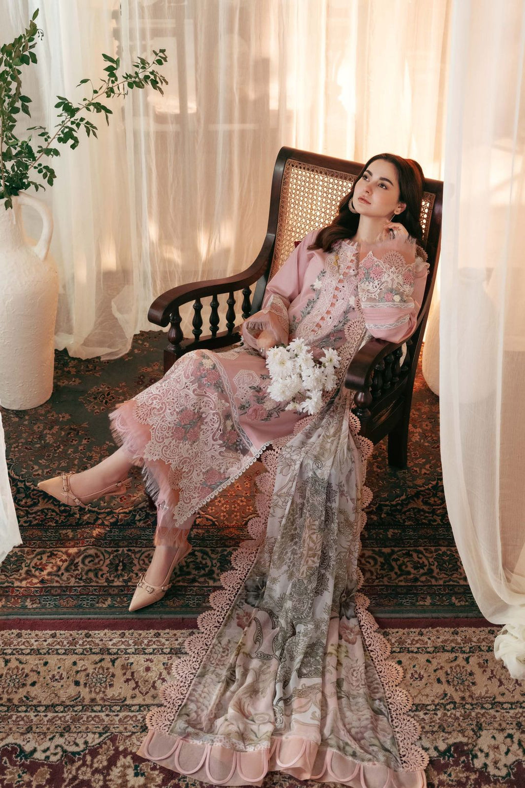 OMBRE JADE EMBROIDERED DHANAK UNSTICHED 3PC (AC-20695)