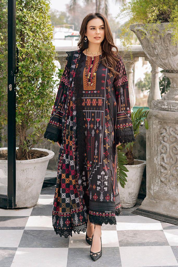 JASMIN LUXURY DHANAK EMBROIDERED 3pc